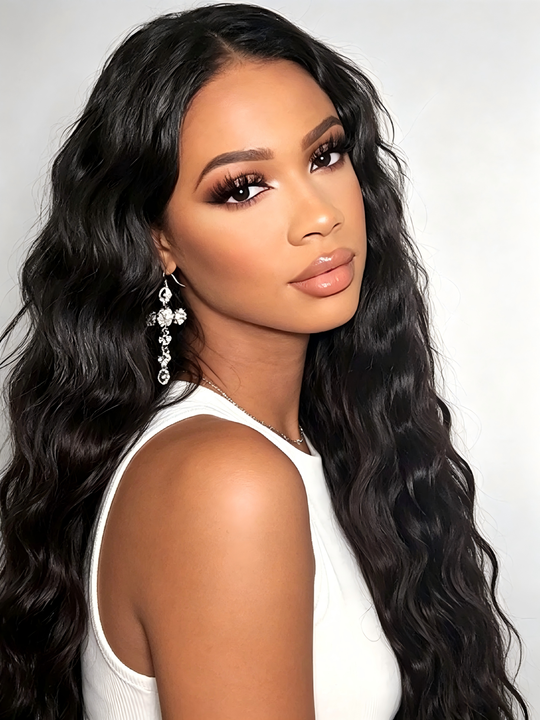 Deep Wave HD Lace Front Wig – 100% Virgin Human Hair