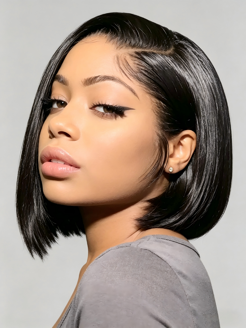 Glueless Full Lace Bob Wig – HD Transparent, 100% Virgin Hair