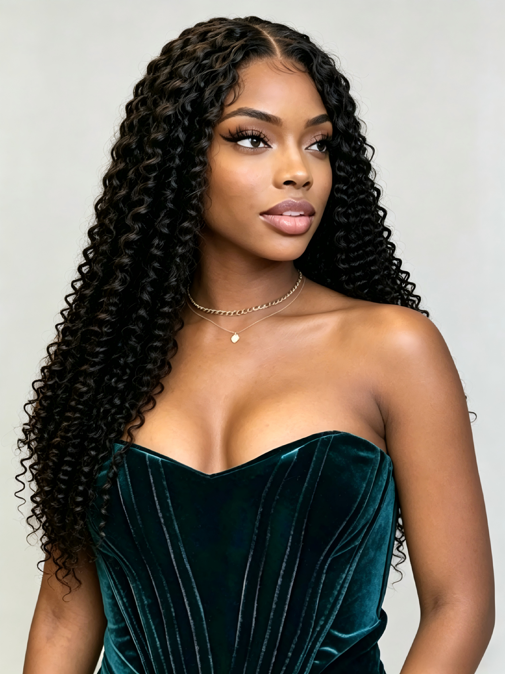 Kinky Curly Lace Front Wig – 4C Edge HD Glueless 100% Human Hair