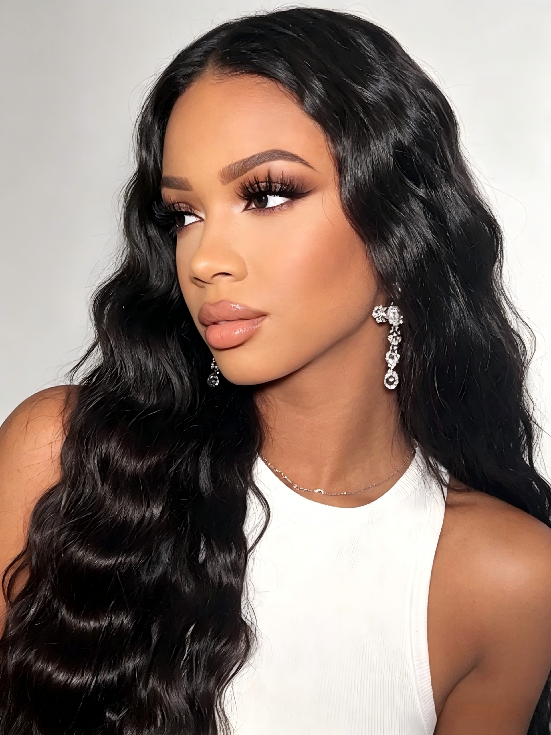Deep Wave HD Lace Front Wig – 100% Virgin Human Hair