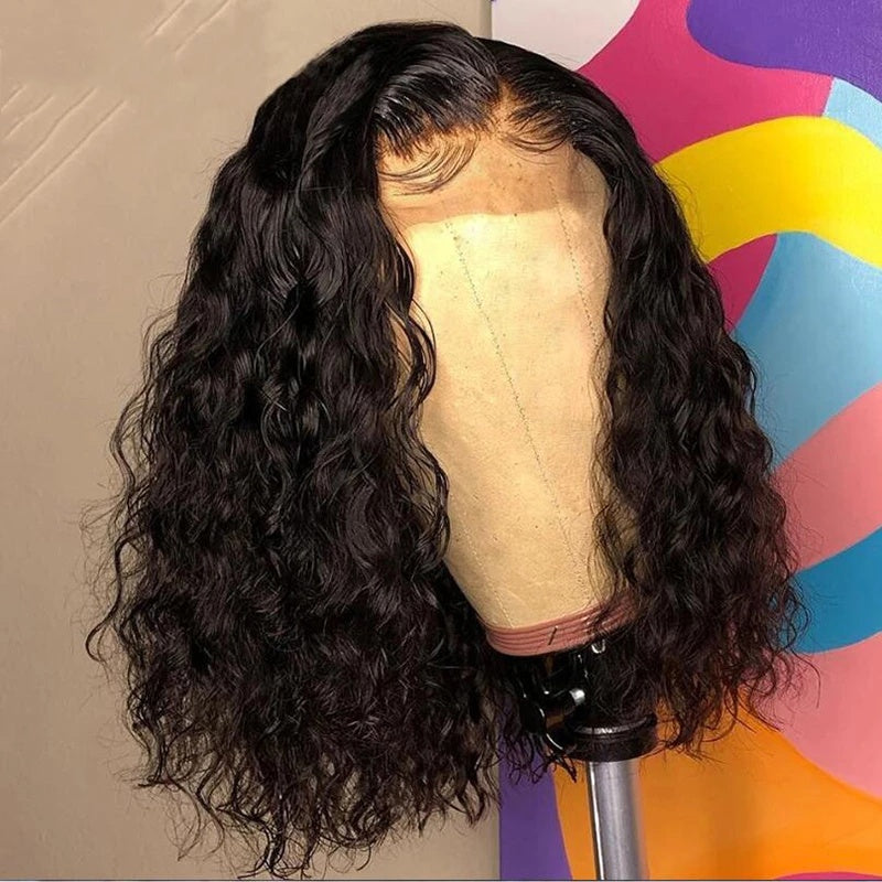 Kinky Curly Bob Wig – HD Lace, Glueless, 100% Raw Human Hair