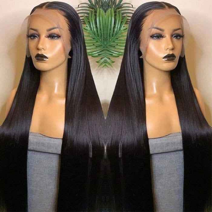 Bone Straight HD Lace Front Wig, 12A 100% Raw Human Hair
