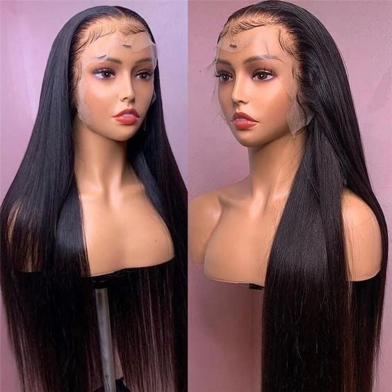 Bone Straight HD Lace Front Wig, 12A 100% Raw Human Hair
