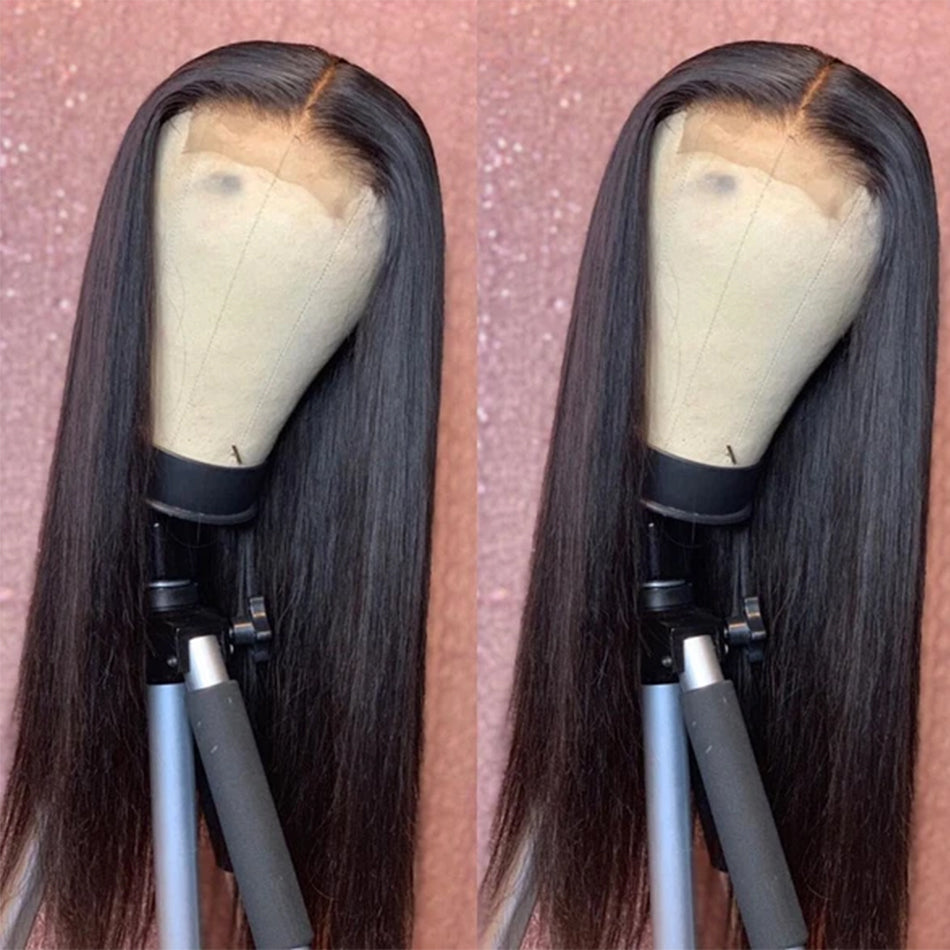 Bone Straight HD Lace Front Wig, 12A 100% Raw Human Hair