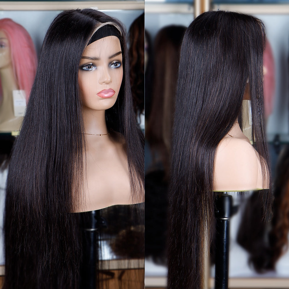 Bone Straight HD Lace Front Wig, 12A 100% Raw Human Hair