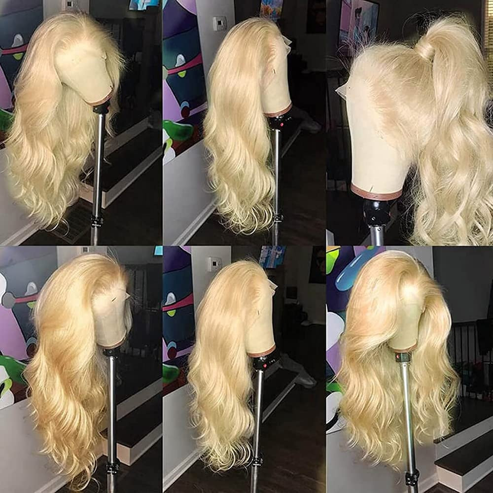 613 Blonde Body Wave Lace Front Wig, HD Lace, Glueless, 100% Raw Human Hair