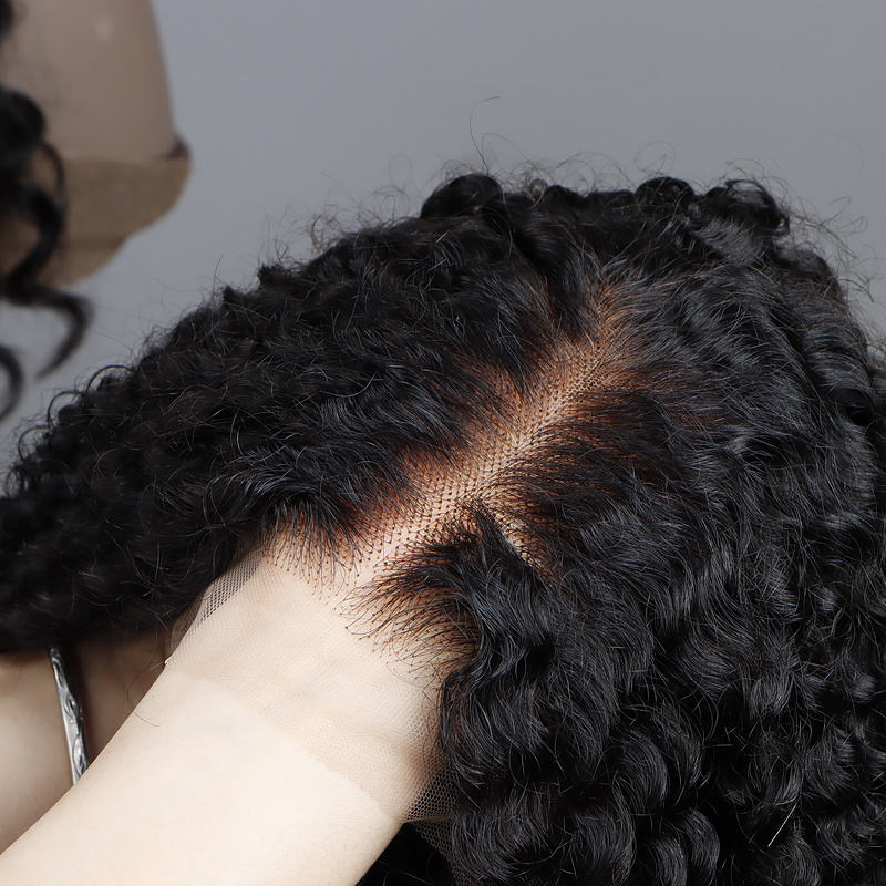 Kinky Curly Lace Front Wig – 4C Edge HD Glueless 100% Human Hair