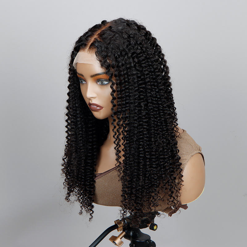 Kinky Curly Lace Front Wig – 4C Edge HD Glueless 100% Human Hair