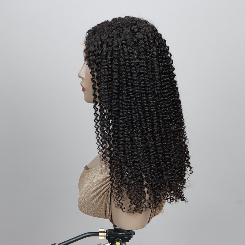 Kinky Curly Lace Front Wig – 4C Edge HD Glueless 100% Human Hair