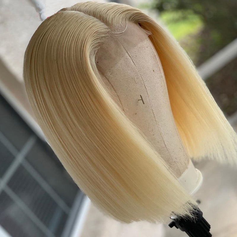 Bone Straight Bob Wig | HD Lace Closure | 100% Human Hair | Glueless
