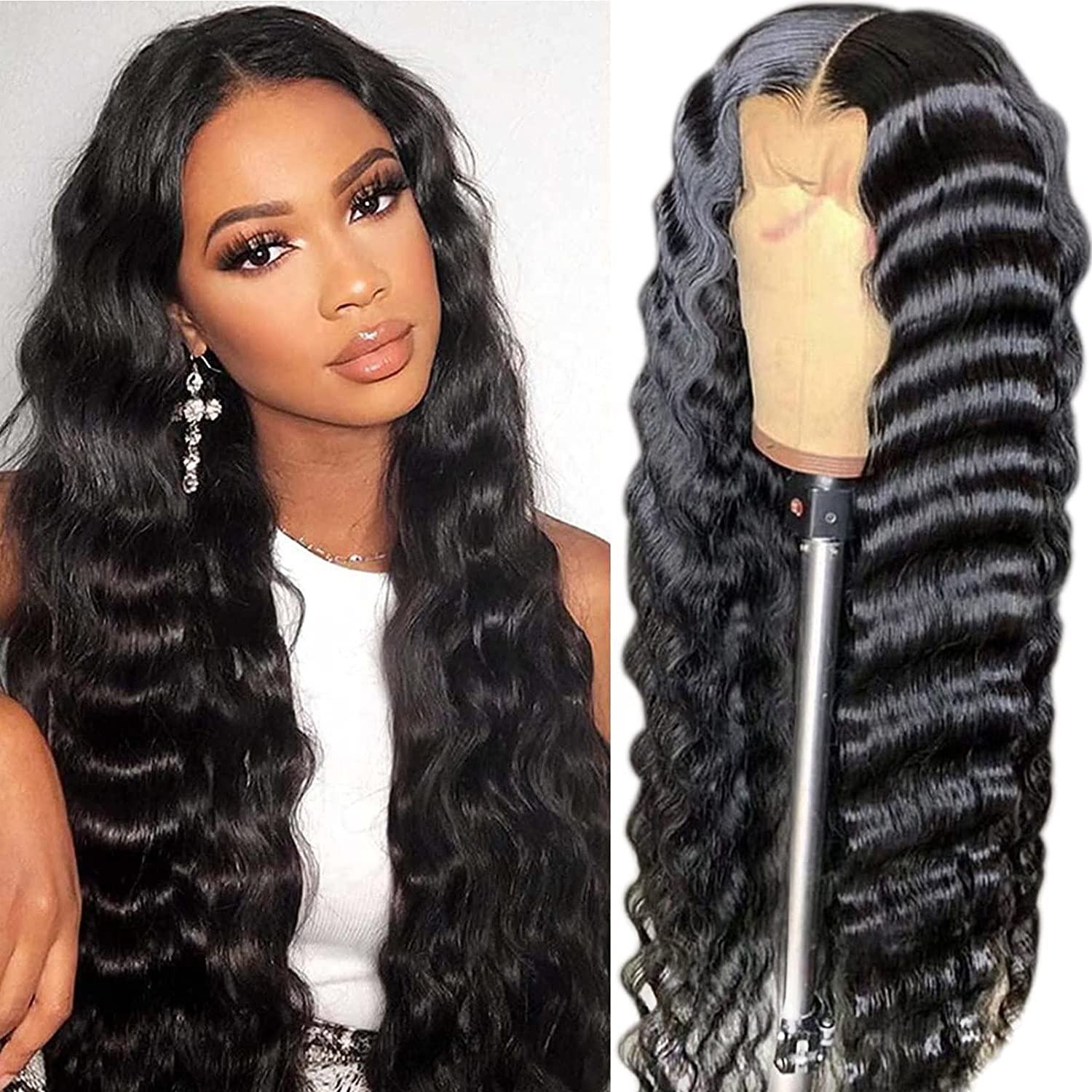 Deep Wave HD Lace Front Wig – 100% Virgin Human Hair